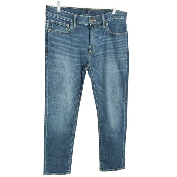 J.Crew Slim Fit Jeans in Signature Flex Dark Blue Mens 33x30 - Picture 1 of 11